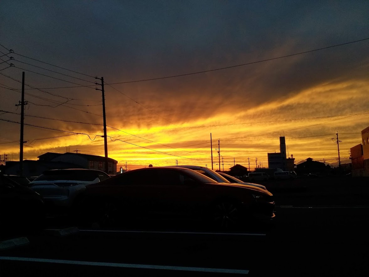 栄徳ショールーム日記◆秋の夕焼け　508