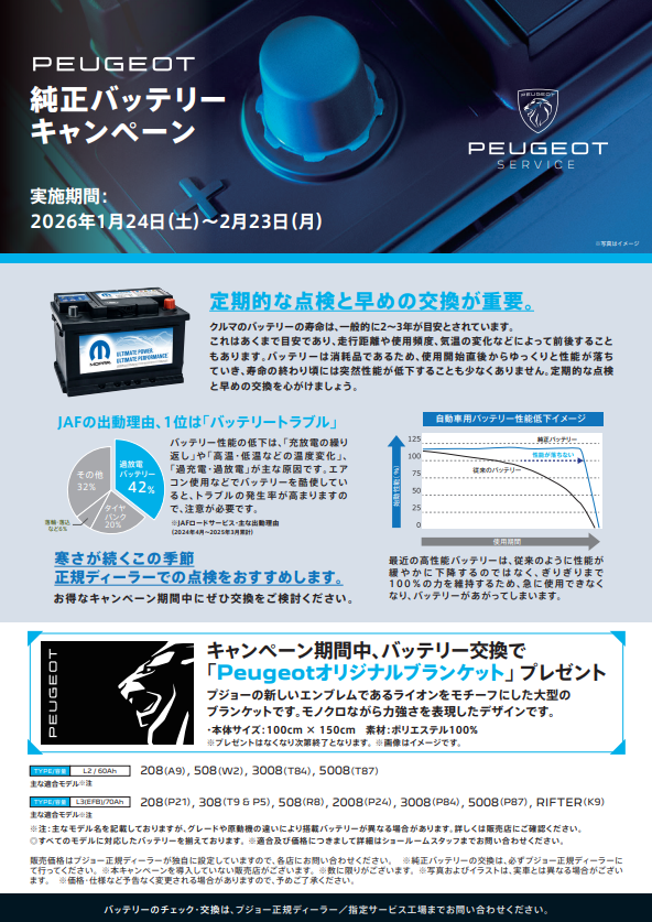 バッテリー交換キャンペーンのご案内