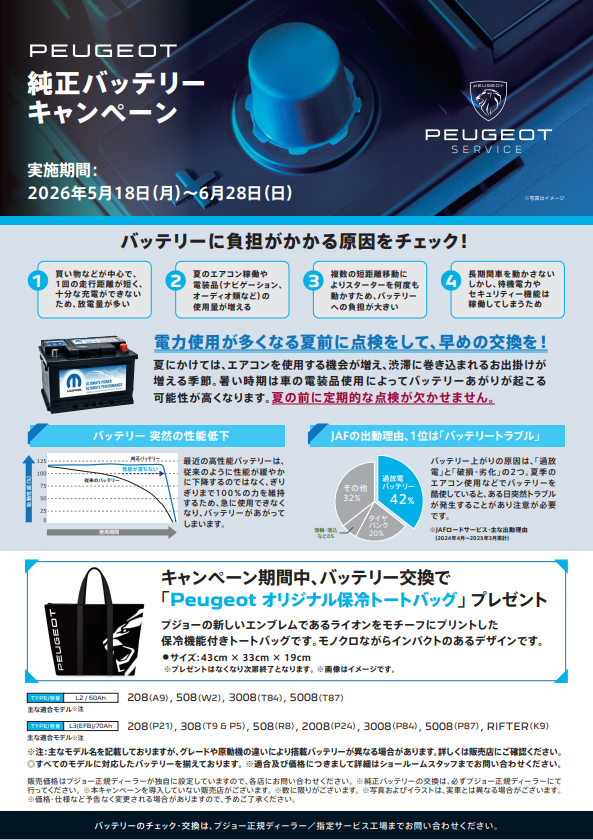 バッテリー交換キャンペーンのご案内