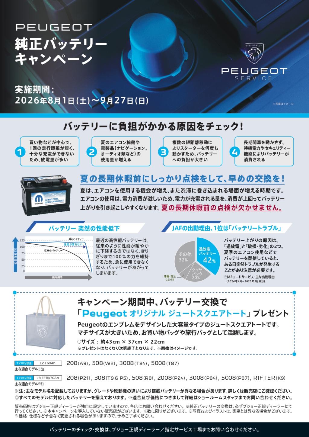 バッテリー交換キャンペーンのご案内🎆